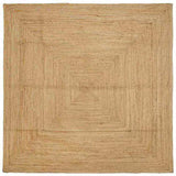 Area Rugs Natural 200 x 200 cm Jute 42010398