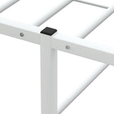 Bed Frame without Mattress White 90x200 cm Metal 4017422