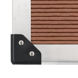 Outdoor Shower with Tray WPC Stainless Steel 3051293