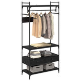 Wardrobe Black oak 89 x 39 x 184.5 cm Engineered wood 883549