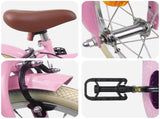 Kids Bike 16 Inches for 4-6 Years Old Light Pink 42009437