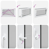 Basement Window "RISOR" 100x60 cm Tilt&Turn DIN Right White 4108365