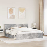 Bed Frame with Headboard Concerte 200 x 200 cm Solid Pine Wood 3410558