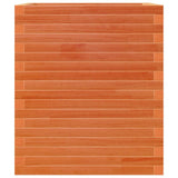 Garden Planter Wax Brown 60x60x68.5 cm Solid Wood Pine 3282471