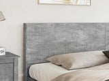 Bed Frame with Storage and Headboard Concrete Grey 200 x 200 cm 3413998