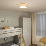 Ceiling Lamp with Spotlights Taupe 38 x 38 x 13.5 cm Fabric 42001217