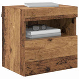 TV Wall Cabinets 2 pcs Old Wood 40 x 30 x 40 cm Engineered Wood 882972