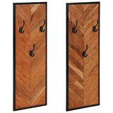 Coat Racks 2 pcs 35x1x90 cm Solid Wood Acacia 373621