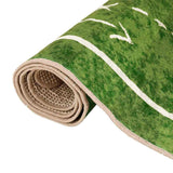 Kids' Rug Green 160x230 cm Football Field Washable 136621