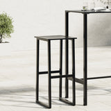 Bar Stools 4 pcs Black 38x38x80 cm Powder-coated Steel 4009266
