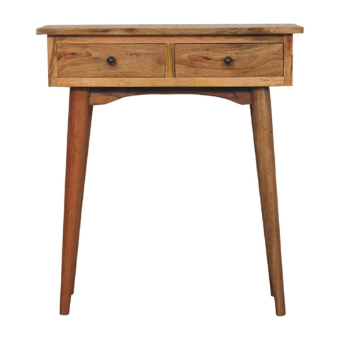 Mini Oak-ish Hallway Console Table IN3274