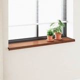 Window Sill Brown wood 120 x 35 x 4.5 cm PVC 42046918