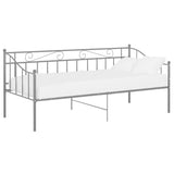 Sofa Bed Frame Grey Powder-coated metal Single 324775