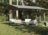 Camping Tarp Grey and Orange 400x294 cm Waterproof 94666