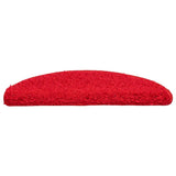 Stair Mats 20 pcs 56x17x3 cm Red Half Round 3365844