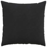 Sofa Pillows 2 pcs Black 80 x 80 cm Corduroy Fabric 42014063