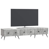 TV Cabinet Concrete Grey 147 x 34.5 x 30 cm Engineered Wood 895628