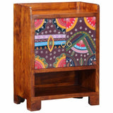 Shoe Cabinet with Shelf Brown 55 x 35 x 75 cm Solid Acacia Wood 4016512