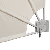 Collapsible Balcony Side Awning Cream 160x240 cm 41577