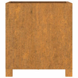 Planters with Legs 2 pcs Rusty 40x40x40 cm Corten Steel 823681