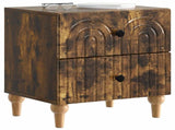 Bedside Cabinet Smoked Oak 43 x 34.5 x 48 cm Engineered Wood 894075
