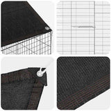 Rabbit Cage Silver 200 x 78 x 78 cm Galvanised Steel 42019237
