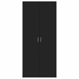 Shoe Cabinet with Door Black 80 x 39 x 180 cm Engineered wood 3333867