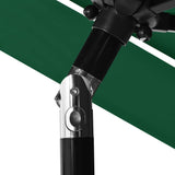 3-Tier Garden Parasol with Aluminium Pole Green 2.5 m 313861
