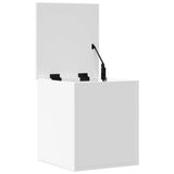 Storage Box White 40x42x46 cm Engineered Wood 840646