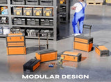 3-in-1 Stackable Rolling Tool Box - Orange T3398P376746