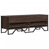 TV Cabinet Brown Oak 122x34x41 cm Engineered Wood 848583