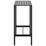 ZNTS Bar Table Black 100x50x110 cm Powder-coated Steel 4009268