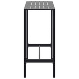 ZNTS Bar Table Black 100x50x110 cm Powder-coated Steel 4009268