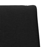 Upholstered Headboard Black 90 cm Solid Pine Wood 879306