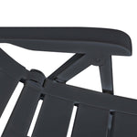 Reclining Garden Chairs 6 pcs Plastic Anthracite 275072