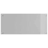 Kitchen Backsplash 2 pcs Light Grey 90 x 40 cm Tempered Glass 3415452
