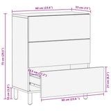 Sideboard Black 60x33x75 cm Engineered Wood 4017651