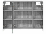 Bathroom Mirror Cabinet Grey Sonoma 63.5 x 16 x 62.5 cm 889156
