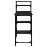 Computer Desk with Shelves Black 120x47x109 cm 836213