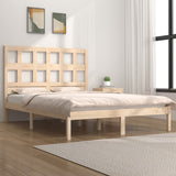 Bed Frame without Mattress 200x200 cm Solid Wood Pine 3104498