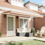 Retractable Awning Multicolour 400 x 200 cm 3329845