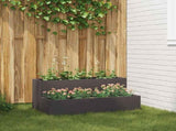 Garden Planter Black 100 x 60 x 45 cm Cold-rolled Steel 865869