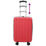 Suitcase Folding with Lock Red 43 x 27 x 66 cm ABS Plastic 42006247