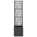 Garden Planter Anthracite 36 x 36 x 140 cm Polypropylene 42006500