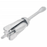 Folding Anchor with Rope Silver 4 kg Hot Dip Galvanized Cast Iron 94276