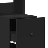 Kitchen Cabinet Black 35x50x180 cm Engineered Wood 840759