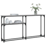 Console Table Grey Sonoma 145x22,5x75 cm Engineered Wood 834098