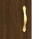 Highboard Brown Oak 69.5x34x180 cm Engineered Wood 3189428