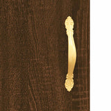 Highboard Brown Oak 69.5x34x180 cm Engineered Wood 3189428