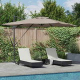 Umbrella Taupe 286 x 284 x 270 cm Aluminium and Polyester 42003322